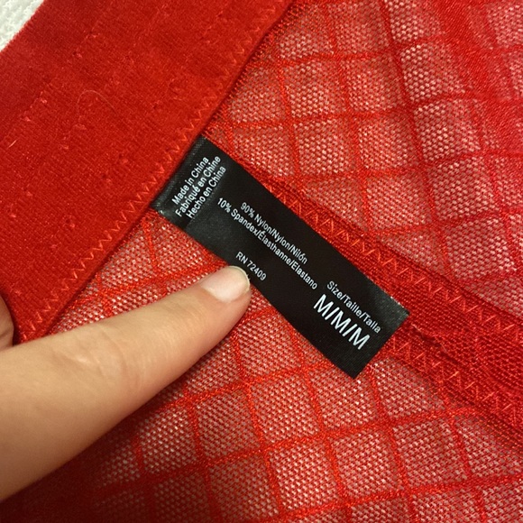 Women’s red bra/ corset size medium - Picture 3 of 4